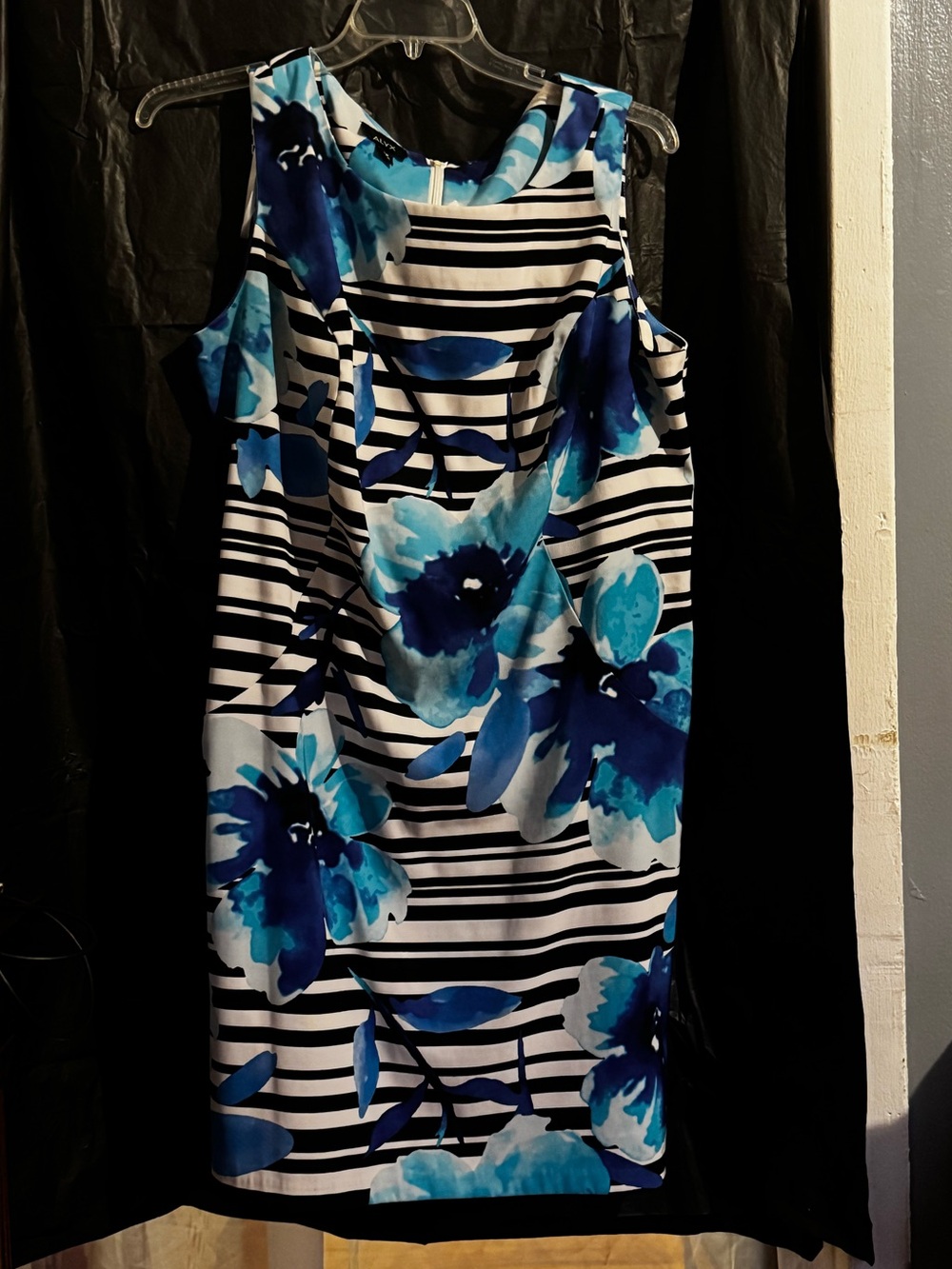 Alyx Blue and Black Floral Print Dress